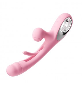 MizzZee - Swing Tongue Vibrating Suction Wand (Chargeable - Pink)